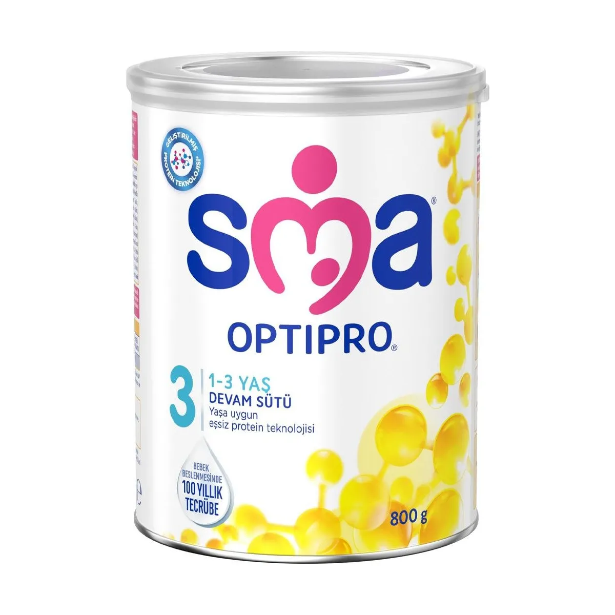 Sma 3 Optipro 1-3 Yaş 800 gr Bebek Devam Sütü 